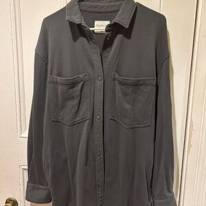 Abercrombie & Fitch Charcoal Shirt Jacket